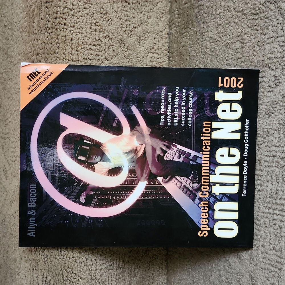 Speech Communication on the Net 2001 book. Used in college, great condition